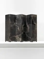 Pierre Dunand, 'The Rocks', unique folding screen, circa 1945, Lacquered wood