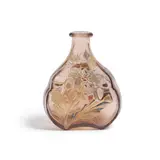 Émile Gallé, Chrysanthemum Vase, enameled and gilt decorated glass, etched 'EG' with symbol and 'Emile Gallé 'à Nancy Depose'