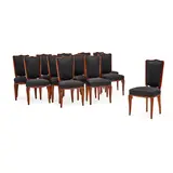 André Arbus, Set of Twelve Dining Chairs