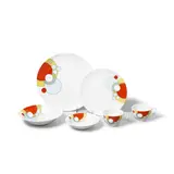 Frank Lloyd Wright, Set of Imperial Hotel Dinnerware, , from the edition of 1,000 place settings, transfer printed porcelain, each signed 'HEINZ AND CO