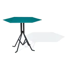 Octagonal Table by Frank Lloyd Wright and Warren McArthur, for the Biltmore Hotel, Arizona, enameled steel, sold Oct 2023