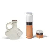 Bruno Gambone, Two Vases and Pitcher, glazed terracotta, each painted 'GAMBONE ITALY'