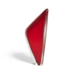 Napoleone Martinuzzi, Large Inciso Vase, for Alfredo Barbini, blown and wheel-carved glass with a red tint