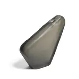 Napoleone Martinuzzi, Small Inciso Vase, for Alfredo Barbini, blown and wheel-carved glass with a mole grey tint, manufacturer's paper label
