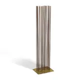 Val Bertoia, Sounds Like 2 Hearts Kissing (Sound Sculpture), # B-2755, 52 rods silvered to brass base in double heart design