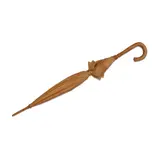 Livio de Marchi, Umbrella, sculpted pine and walnut, incised 'LVIO DE MARCHI'