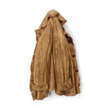 Livio de Marchi, Hanging Jacket, sculpted pine, walnut, incised 'LIVIO DE MARCHI 3/30'