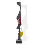 Richard Beau Lieu, Winchester, painted aluminum with mirror polished elements, signed and dated 'Beau Lieu 87'