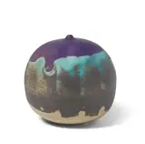 Untitled, Ocean Edge by Toshiko Takaezu, glazed stoneware with rattle, with incised artist's mark on underside, sold Oct 2023