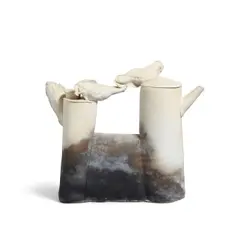 Philip Cornelius, Three Marquesan Birds (Teapot Form), porcelain, signed 'COR/NEL/IUS' titled and dated on underside