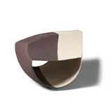 Wouter Dam, Black White Shape, glazed stoneware, incised 'WD '97' on underside