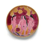 Viola Frey, Bowl (Nude Ladies, Gold and Pink), glazed ceramic