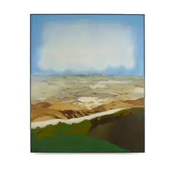 Landscape (Blue and Green) by Viola Frey, sold Oct 2023