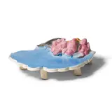 Viola Frey, Untitled (Cloud Plate with Figures), glazed ceramic