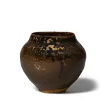 Michael Frimkess, Untitled (Brown Pot), glazed stoneware