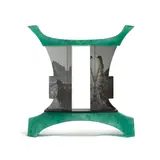 Mary Van Cline, Untitled, photosensitive glass, pate de verre, bronze, incised 'Mary Van Cline 1999' on the reverse