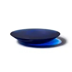 David James, Blue Energy Tranquility, kiln cast glass, incised 'James P17 2/8'