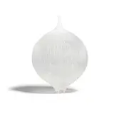Untitled (Spherical Vessel) by Lino Tagliapietra, blown merletto glass, incised 'Lino Tagliapietra 2008 K' on the underside, sold Oct 2023