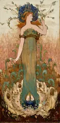 Léon-Victor Solon, 'Le Printemps' Plaque