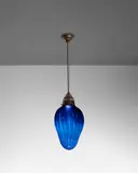 Tiffany Studios, Rare Stalactite Hanging Lamp, favrile glass, patinated bronze, shade engraved '898N LCT favrile'