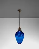 Tiffany Studios, Rare Stalactite Hanging Lamp, favrile glass, patinated bronze, shade engraved '897N LCT favrile'