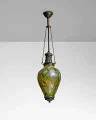 Tiffany Studios, Rare Stalactite Shade, favrile glass, patinated bronze