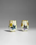 Two Lamp Shades by Quezal Art Glass and Decorating Company, iridescent glass, each engraved 'Quezal', sold Dec 2023