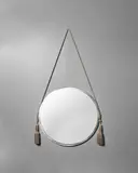 French Art Deco, Wall Mirror, silvered bronze, wood, mirror plate