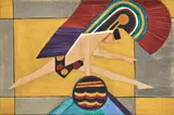 American Encaustic Tile Company, (Untitled) Aztec Dancer Tile