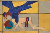American Encaustic Tile Company, (Untitled) Aztec Dancer Tile