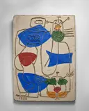 (Untitled) Abstract Wall Plaque by Costantino Nivola, sold Dec 2023