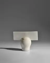 Ruth Duckworth, Vessel, unglazed porcelain, ink mark 'R' and collection number '24986'