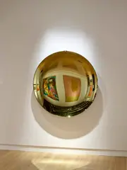 Roberto Guilio Rida, 'Coppa' Wall Mirror, brass, concaved mirror plate