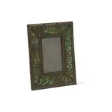 Pine Needle Picture Frame by Tiffany Studios, patinated bronze, Favrile glass, sold Jul 2023