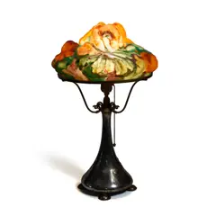 Puffy Poppy Table Lamp by Pairpoint, sold Jul 2023