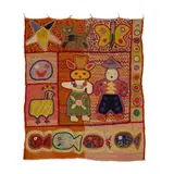 Gisella Loeffler, Untitled (Animal Tapestry), wool tapestry with various applique, signed 'Gisella' lower right