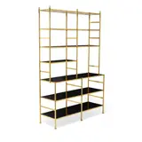 Billy Baldwin, Cole Porter Etagere, brass, lacquered wood