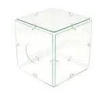 Gerald McCabe, Cube Table, for Eon Furniture, glass, chrome-plated metal