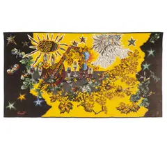 Le Haut Brion by Jean Lurçat, for Tabard Frères et Soeurs, Aubusson wool tapestry, sold Jul 2023