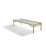 Marc Du Plantier, Occasional Table, gilt iron, glass