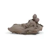 Georges Jeanclos, Couple, unglazed earthenware, incised 'Jeanclos 96'