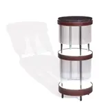 Label Famille, Tchin Liquor Stand, for Plumbum, leather, glass, granite, acrylic