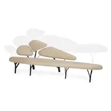 Borghese Sofa by Noé Duchaufour-Lawrance, for La Chance, painted steel, boucle, sold Jul 2023