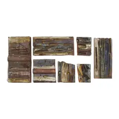 Set of Nineteen Ceramic Elements and Fragments by Raul Coronel, glazed stoneware, sold Jul 2023