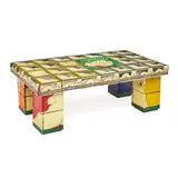 Erik Gronborg, Coffee Table, glazed stoneware, wood