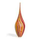 David Patchen, Untitled (Tall Vessel), blown and frosted glass, etched 'DAVID PATCHEN 2005' on the underside
