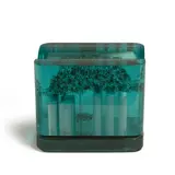 Untitled by Luciano Vistosi, glass, etched 'LuciANO Vistosi 1989 -', sold Jul 2023