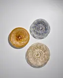 Three Plates by Salviati & C., blown glass internally decorated with aventurine, offered Nov 2022
