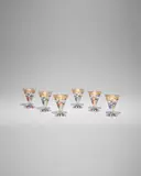 Francesco Toso Borella, Set of Six Campanile Cups, for Venice and Murano Glass and Mosaic Co