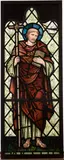 Edward Burne-Jones, St. Peter, for William Morris & Co, leaded and enameled stained glass